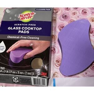 3M Scotch Brite Scratch-Free Glass Cooktop 1 Pad Open Box 1 Unused Scrubber